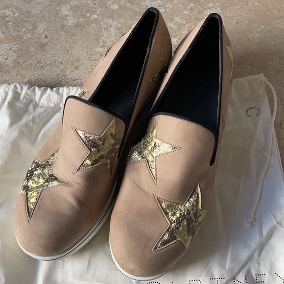 Stella McCartney Shoes - Stella McCartney star slip on tan sneakers size 10